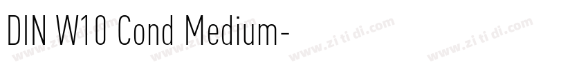 DIN W10 Cond Medium字体转换